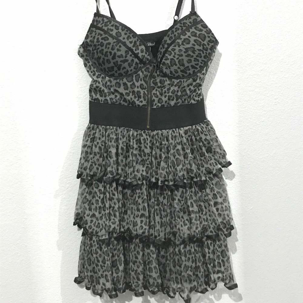 Cheetah Ruffled dress